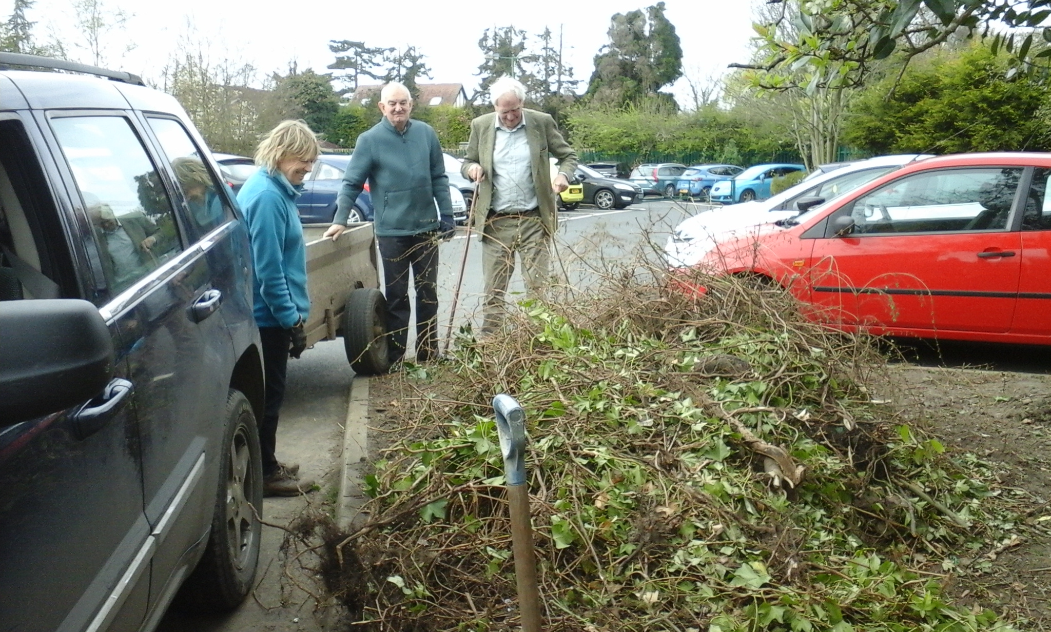 Various shots of the project to restore the garden outside the Jubilee centre working with the Residents Association